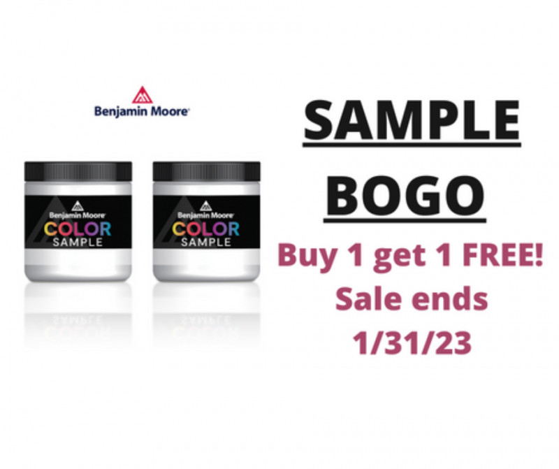 BOGO Paint Sample Sale!