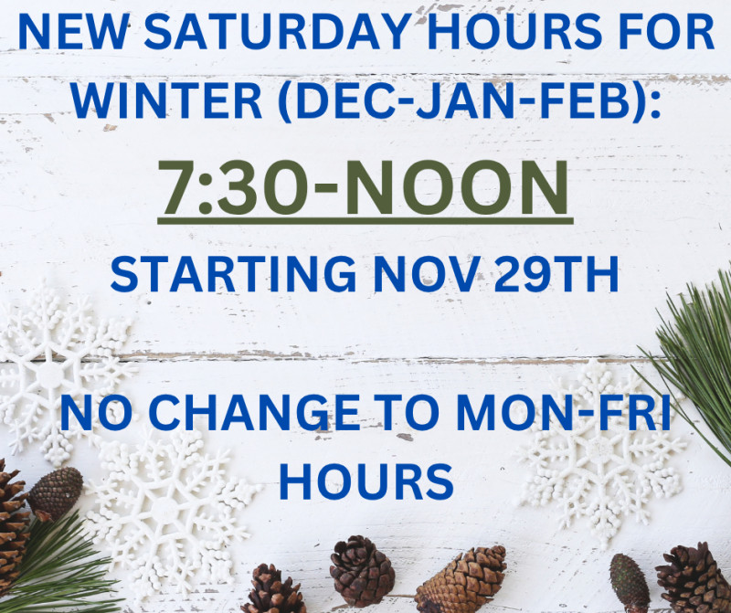 Winter Saturday Hour