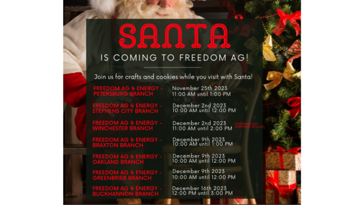 Santa is Coming to Freedom Ag!