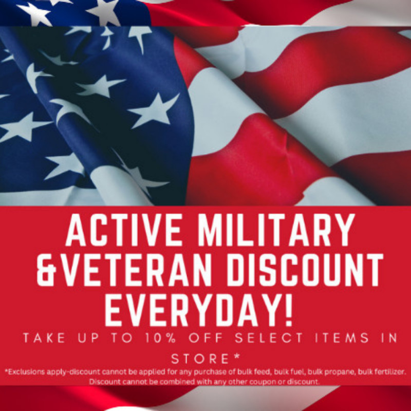 Active Military & Veteran Discount!