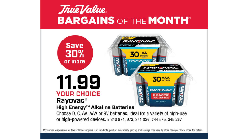 Your Choice Rayovac® High Energy™ Alkaline Batteries $11.99