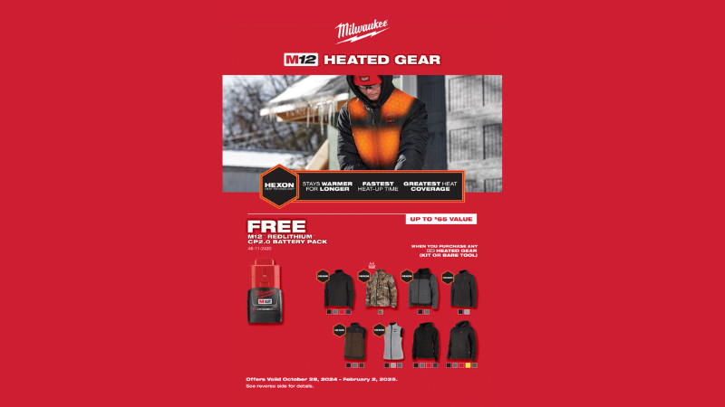 Milwaukee Heated Gear e-Rebate