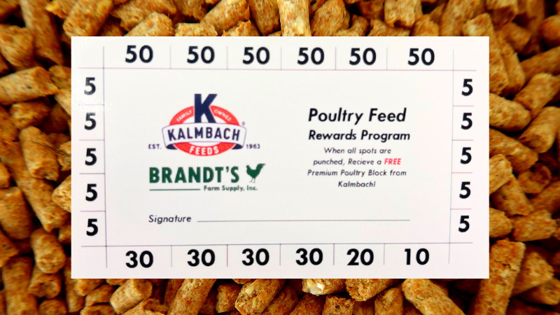 Kalmbach Poultry Feed Rewards Program