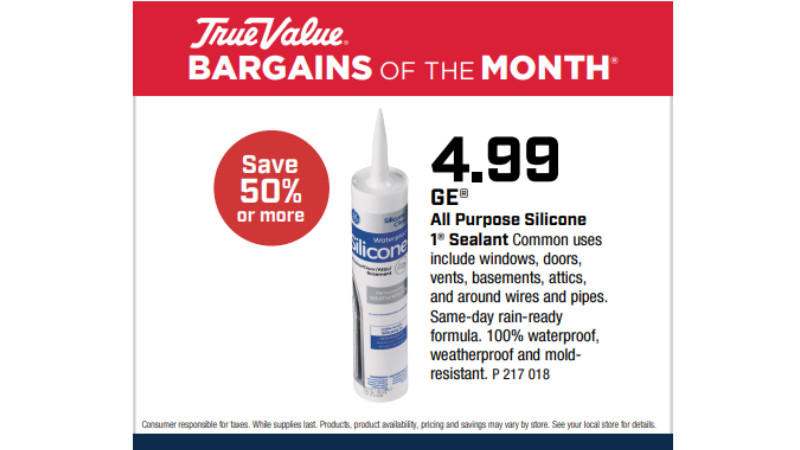 GE® All Purpose Silicone 1® Sealant $4.99