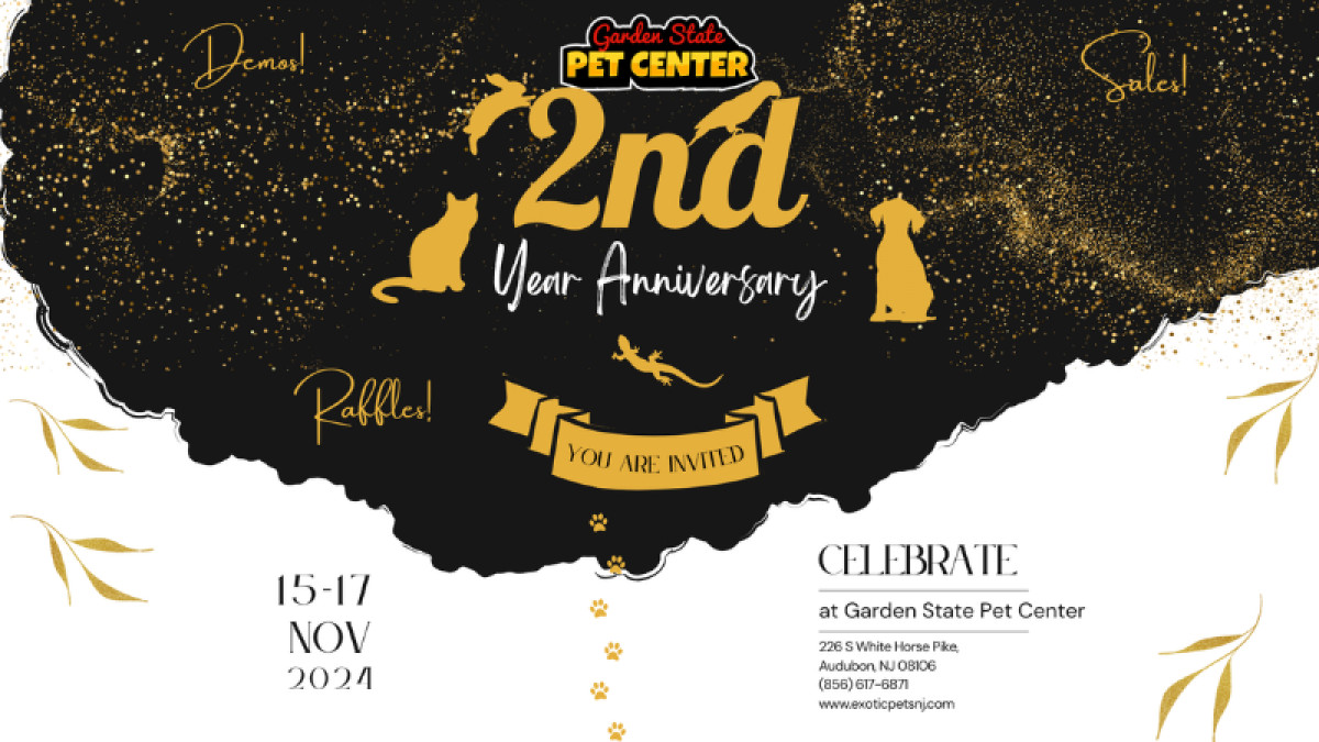 Garden State Pet Center 2nd Anniversary!