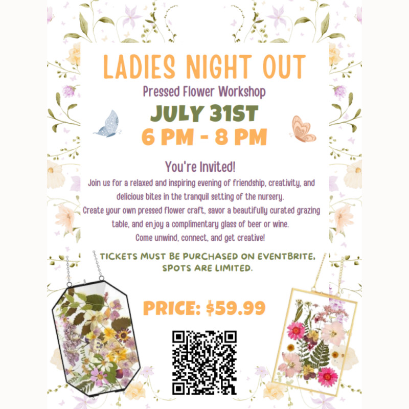 Ladies Night Out - Pressed Flower Workshop
