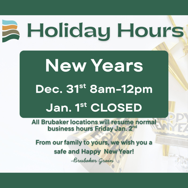 New Year’s Holiday Hours 🎆