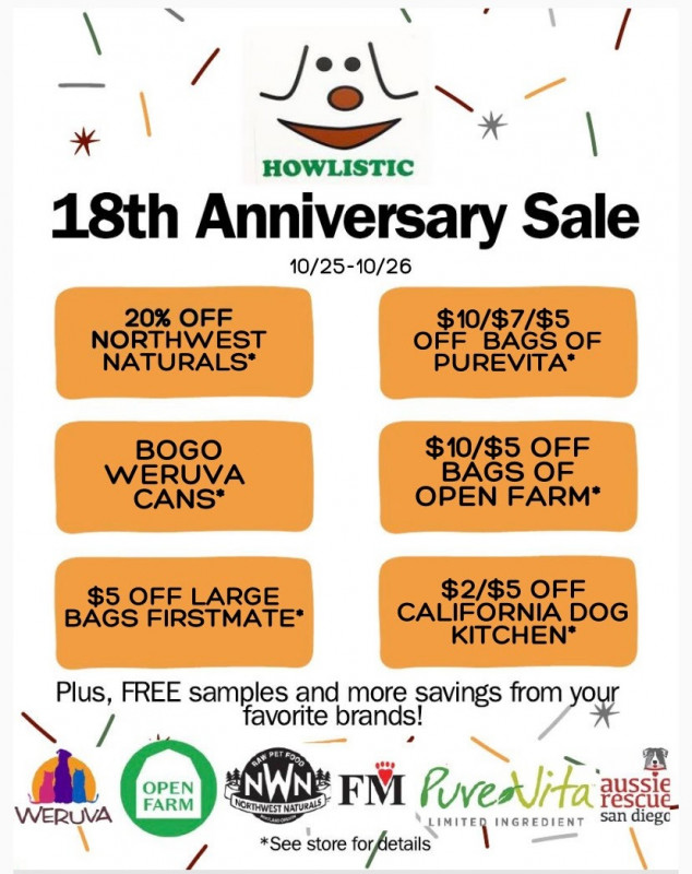 HOWLISTIC is celebrating 18 years!