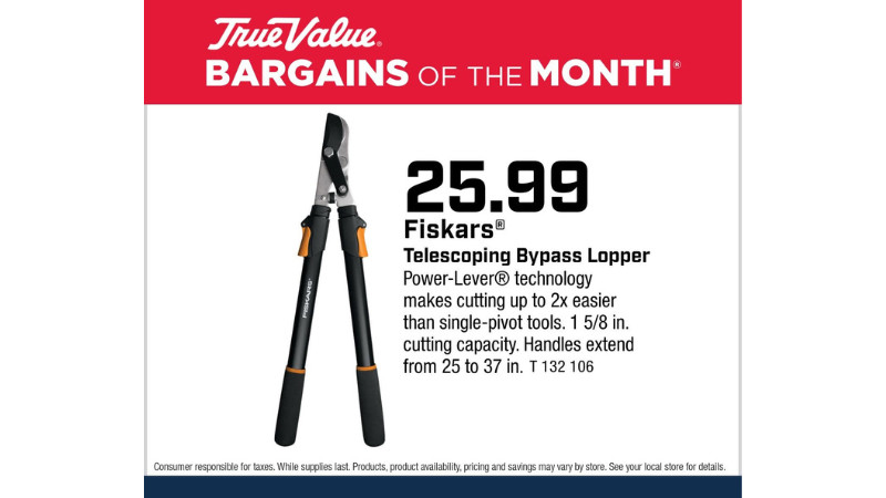 Fiskars® Telescoping Bypass Lopper $25.99