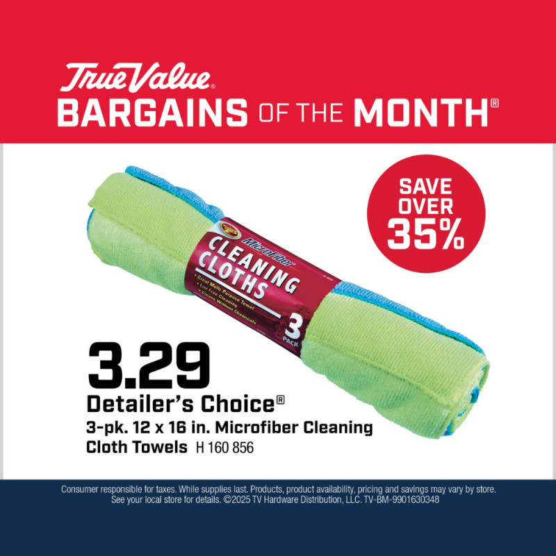 Detailer’s Choice® Microfiber Cleaning Cloth Towels $3.29