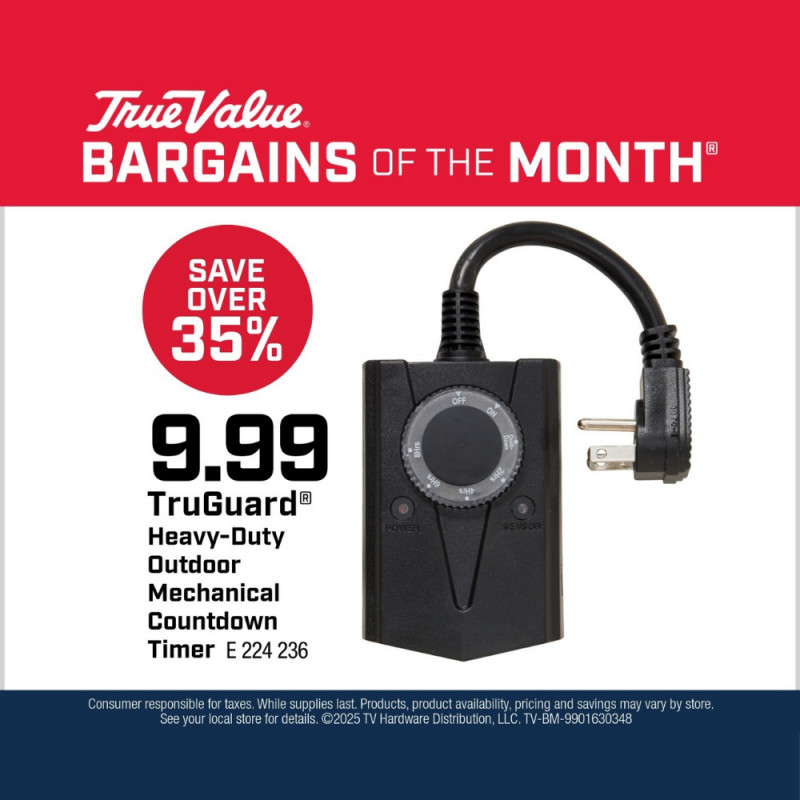 TruGuard® Heavy-Duty Outdoor Mechanical Countdown Timer $9.99