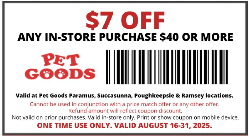 $7 OFF ANY IN-STORE PURCHASE $40 OR MORE