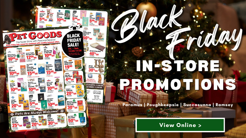 Black Friday Savings at Pet Goods Are Here!
