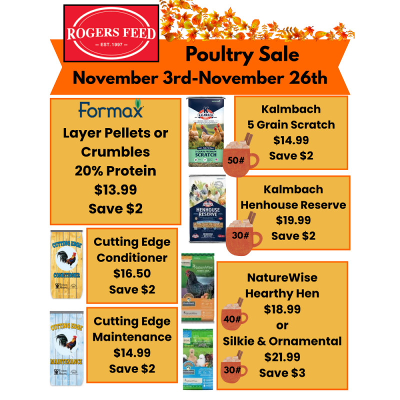 November Poultry Sale