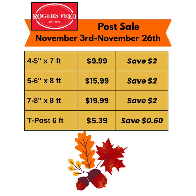 November Post Sale