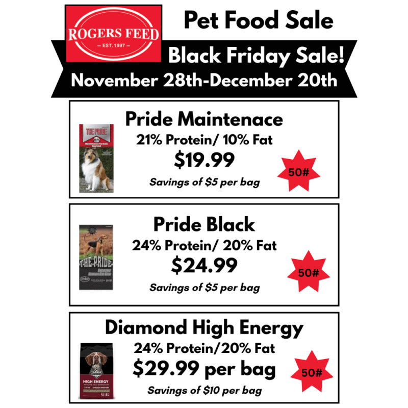 Black Friday Pet Food Sale