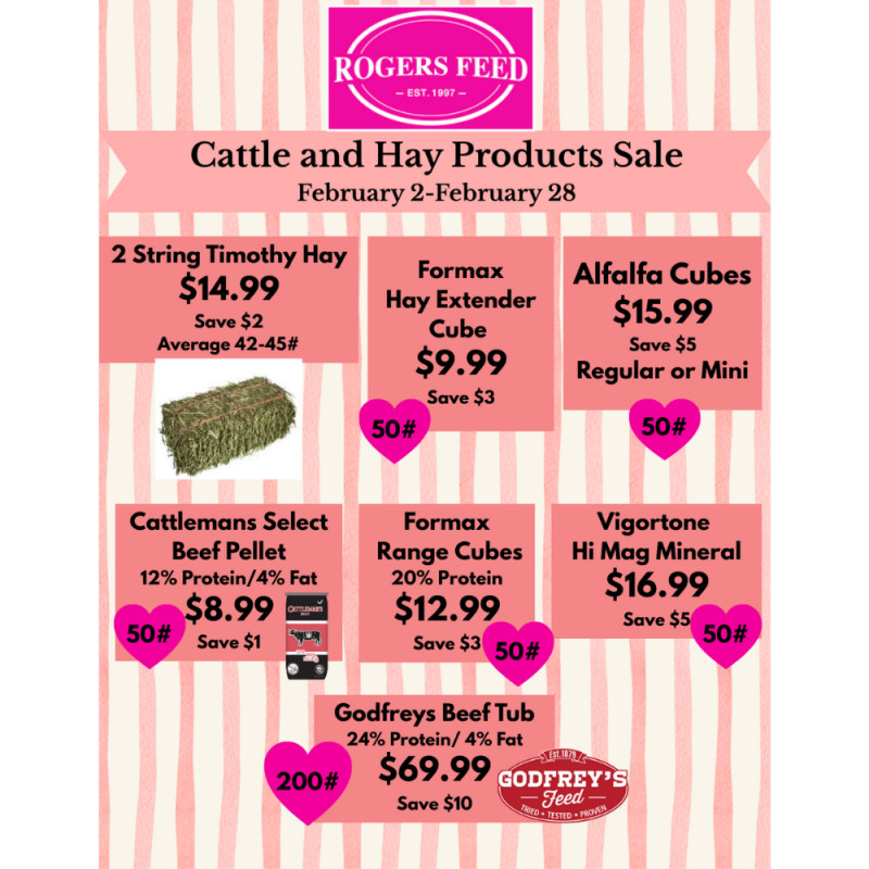 Cattle and Hay Products Sale