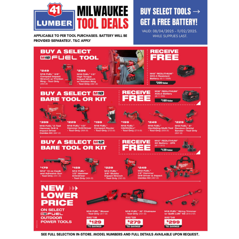 MILWAUKEE TOOL DEALS