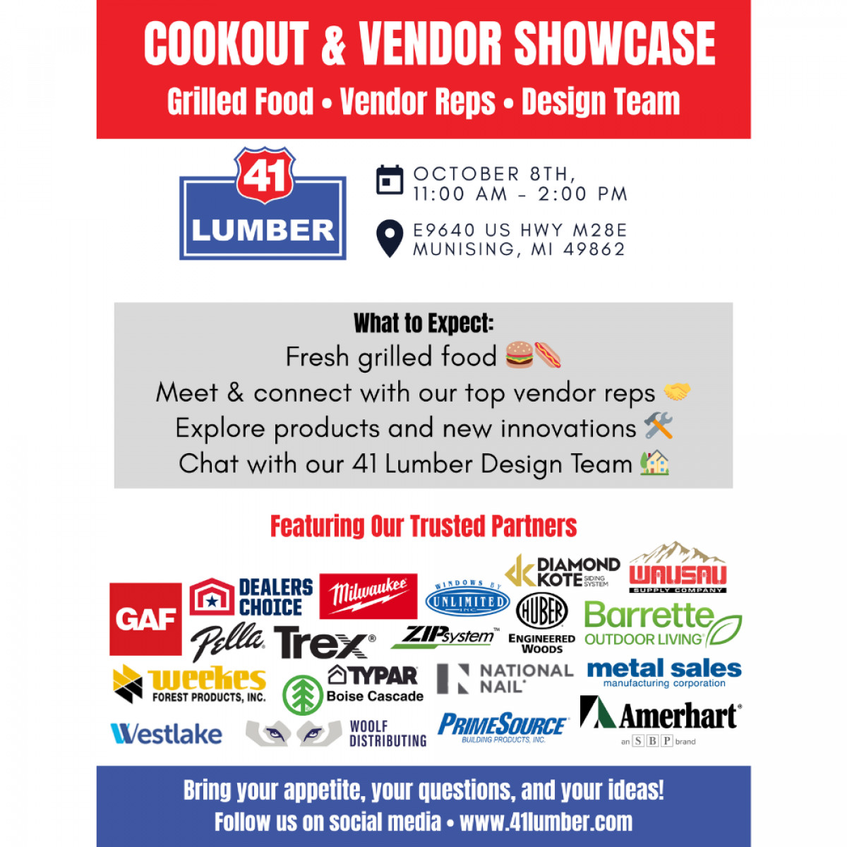 Cookout & Vendor Showcase - Munising
