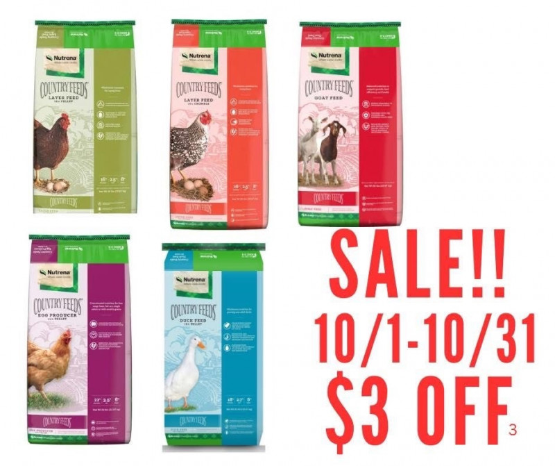 $3 Off Country Feeds