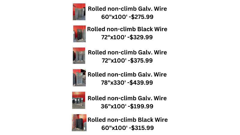Sale On Select T-Posts, Wire & Gates!