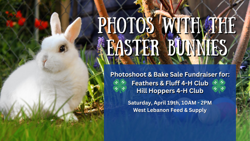 Photos with the Easter Bunnies & Bake Sale Fundraiser