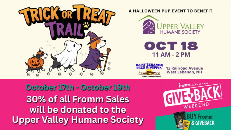 Trick or Treat Trail to benefit the Upper Valley Humane Society