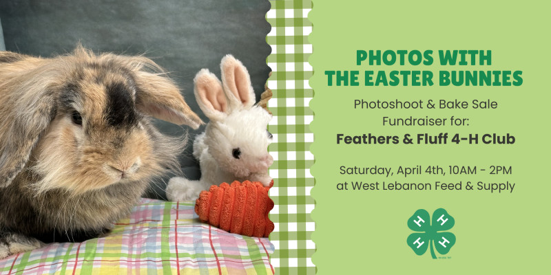 Photos with the Easter Bunnies & Bake Sale Fundraiser