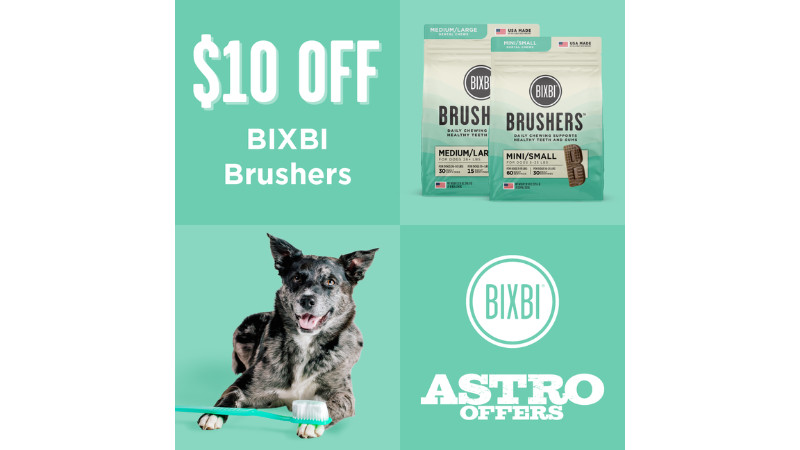 BIXBI | $10.00 OFF Brushers