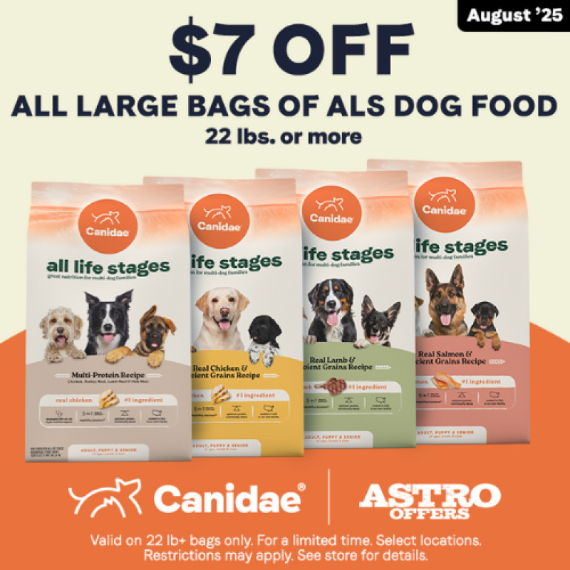 Canidae | $7.00 OFF Large Bags of ALS Dry Dog Food