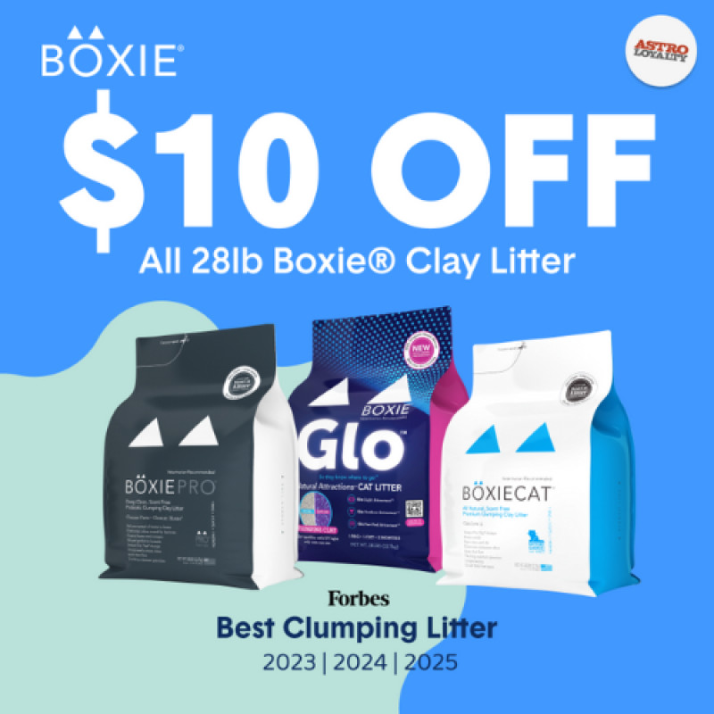 Boxiecat | $10.00 OFF 28lb Boxie Clay Litter