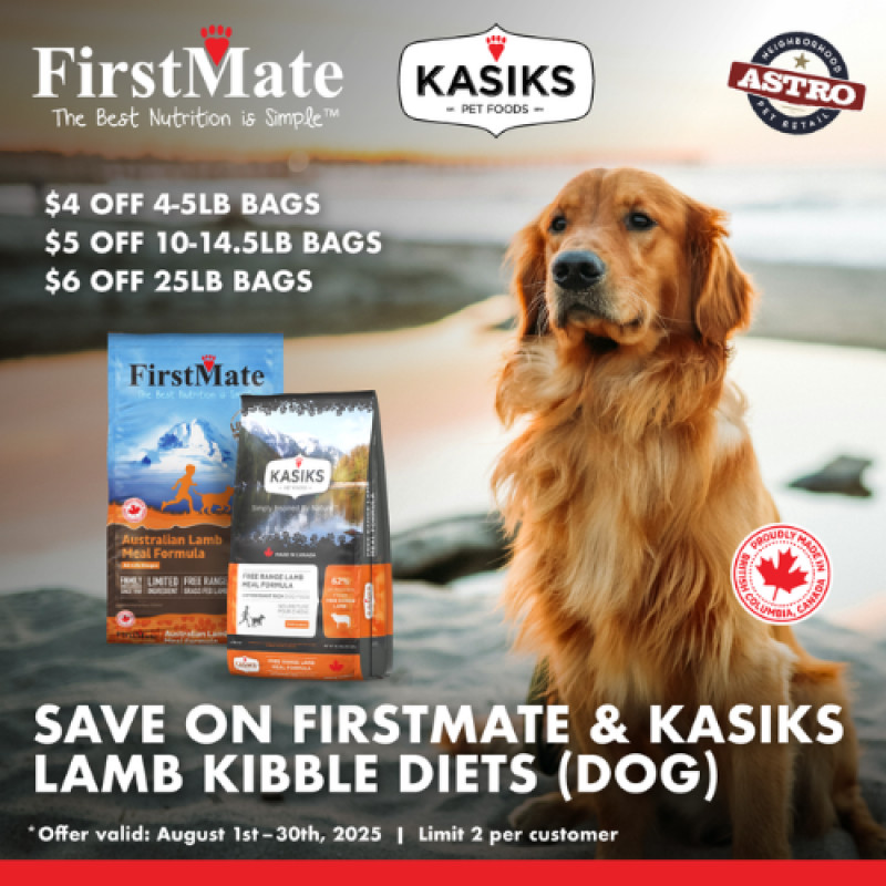 FirstMate & KASIKS | Dollars OFF Lamb Kibble Diets for Dogs