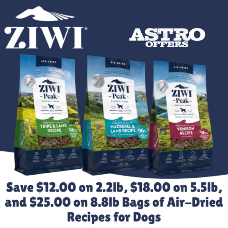 ZIWI | Dollars OFF Select ZIWI Air-Dried Recipes for Dogs