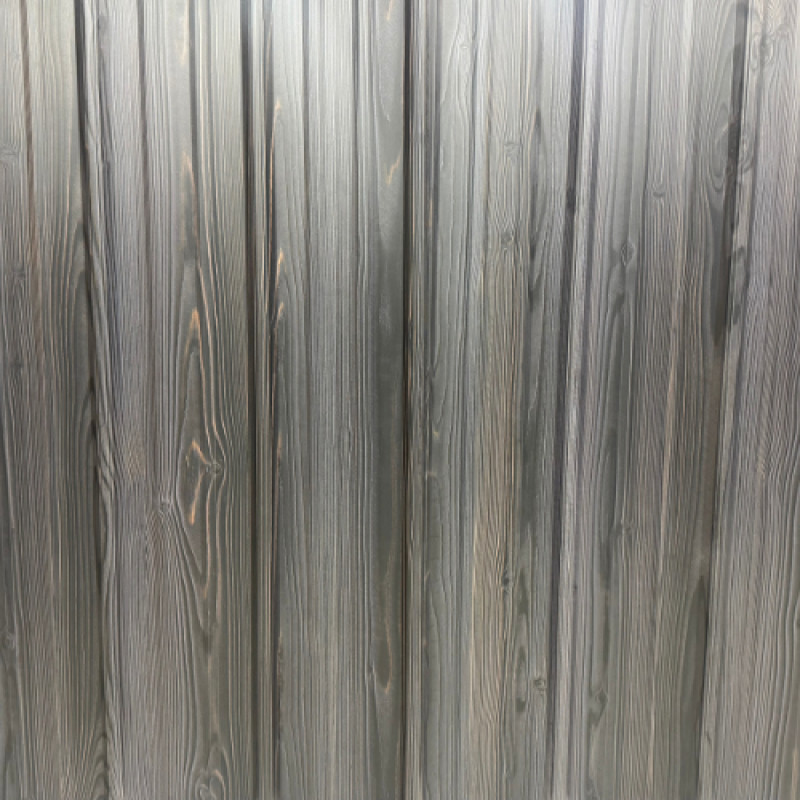 Introducing Newest Metal Siding Color/Style Option - Charcoal Burnt Plank
