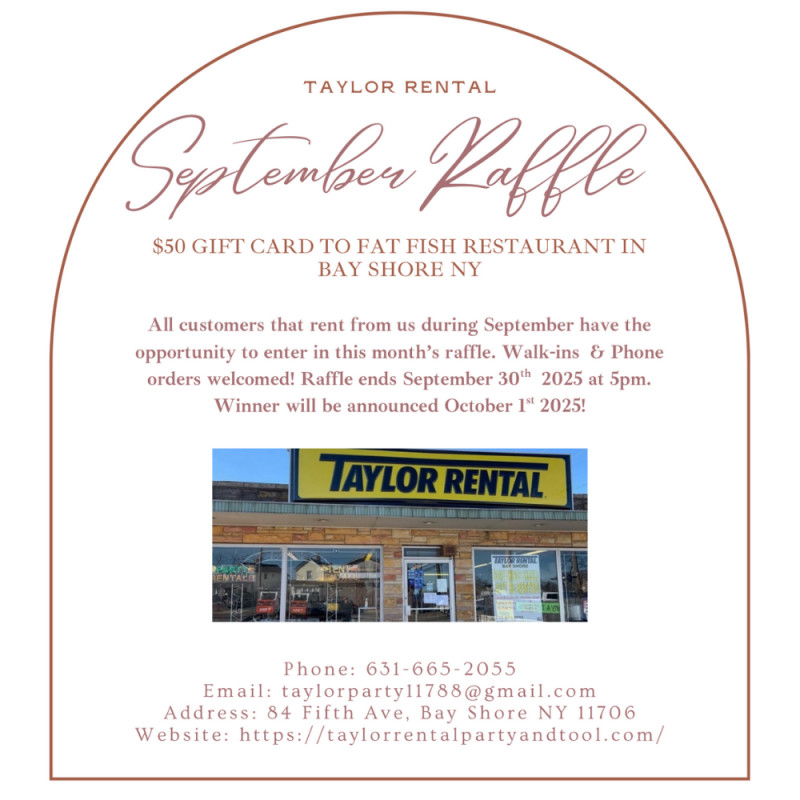 September 50th Anniversary Raffle