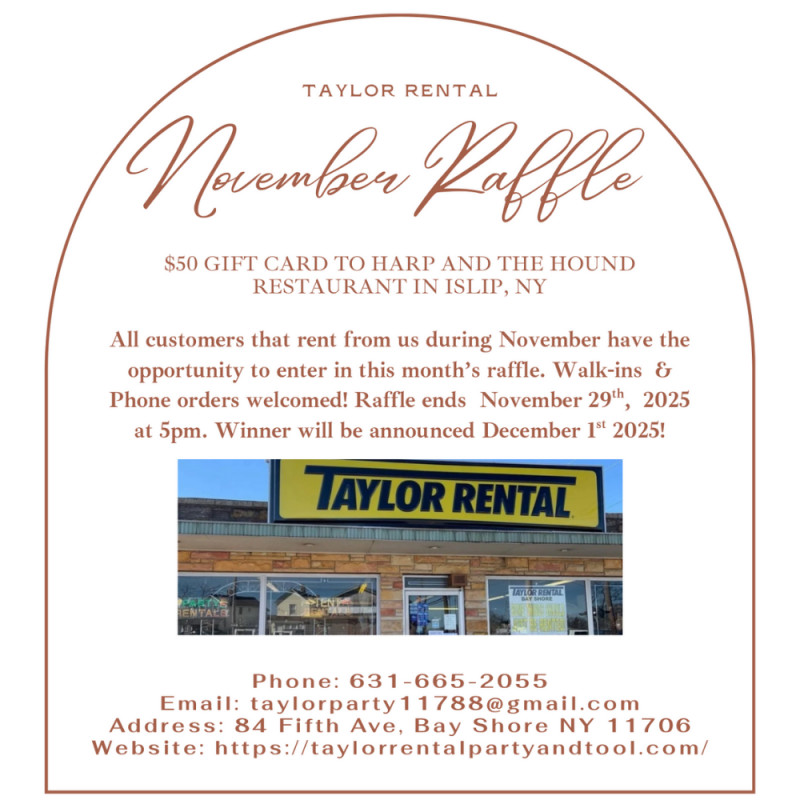 November 50th Anniversary Raffle