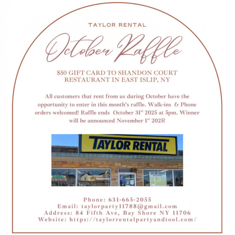 October 50th Anniversary Raffle