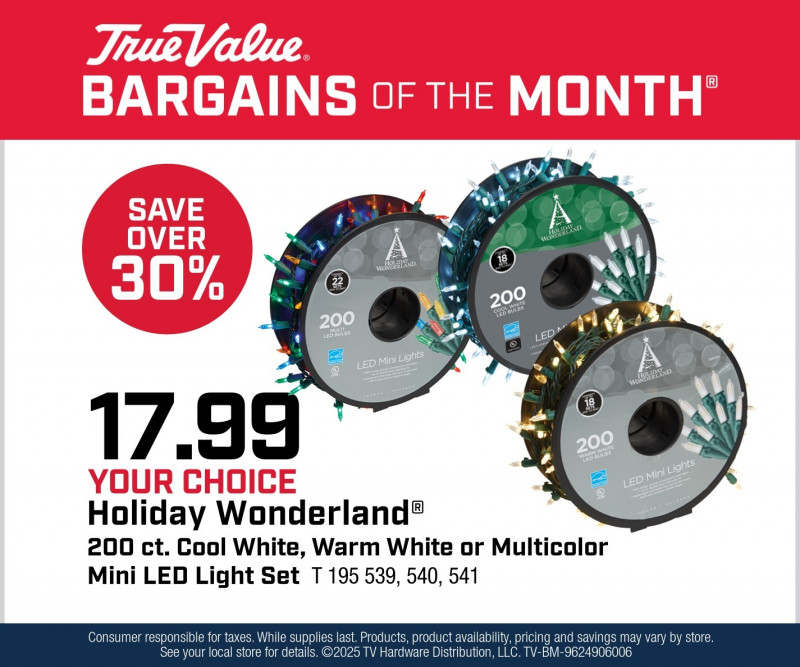 Your Choice Holiday Wonderland® 200 Count Light Sets $17.99