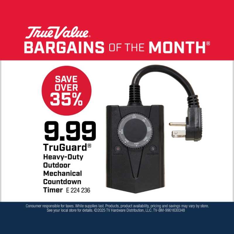 TruGuard® Heavy-Duty Outdoor Mechanical Countdown Timer $9.99